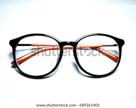 Glasses women round picture after white