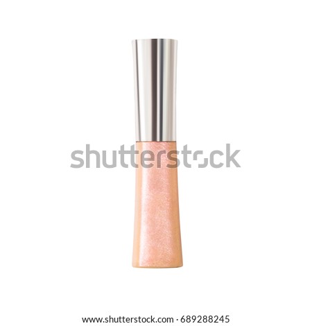 Close up of lip gloss, isolated on white