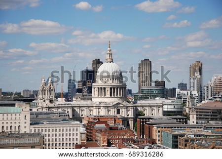 London skyline cathedral