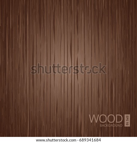 Vector dark wooden texture. Natural wood background. Vector illustration. 