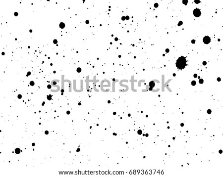 Ink blots Grunge urban background.Texture Vector. Dust overlay distress grain . .Black paint splatter , dirty,poster for your design. Hand drawing illustration