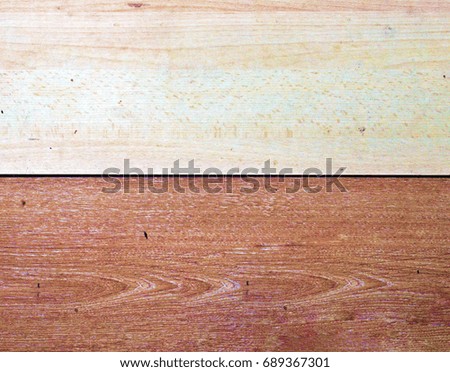 Decorative wall with artificial wood