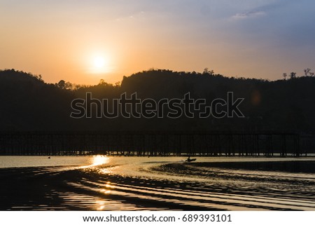 sunset at west of Thailand