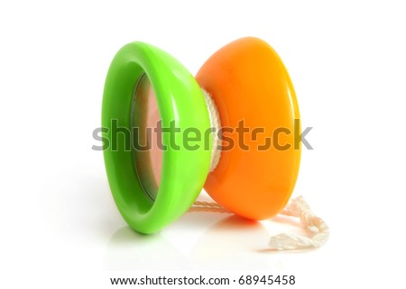 Yo-yo toy on a white background