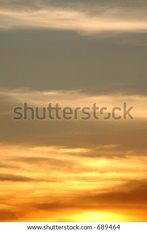 Sunset cloud background