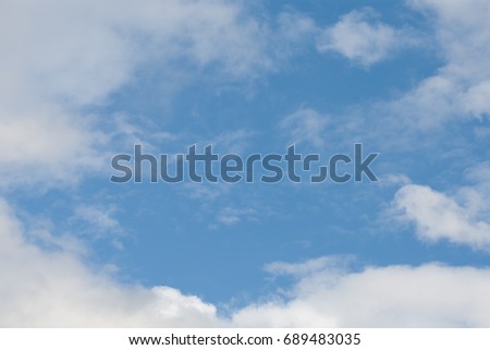blue sky with  cloud