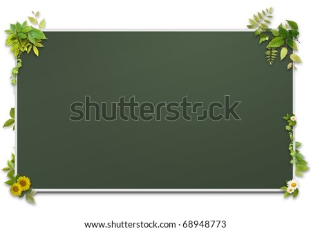 3D background of blackboard