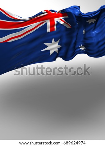 Australian Flag, Australia Colors (3D Colors)