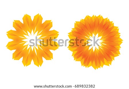 Abstract Sun icon for your presentation