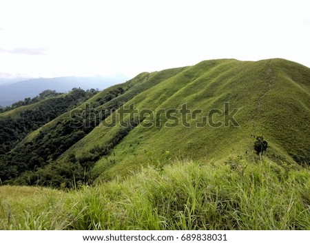 Mountain scenery above Bukit Bongol Kota Belud