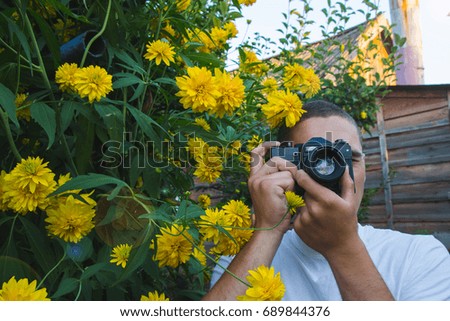 The photographer is an amateur, takes pictures of nature on a film camera