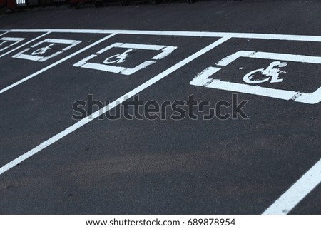Parking place for invalids