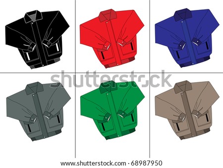jackets design template. JPEG version