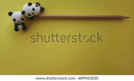 pencil and panda