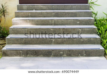 walkway stairs outdoor and background photo stock