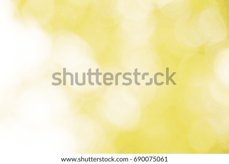 Yellow and white bokeh background from natural