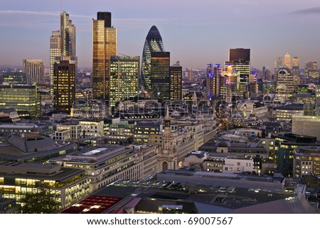 City of London one of the leading centres of global finance.