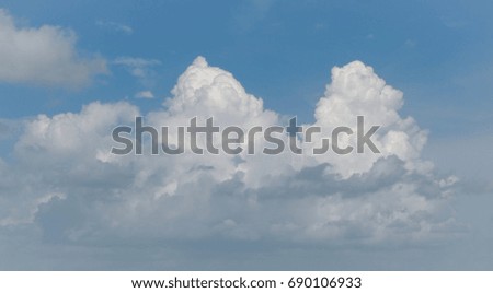Natural sky and cloud blurred. With blue sky fresh for background