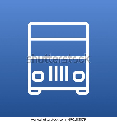 Isolated Truck Outline Symbol On Clean Background. Vector Lorry Element In Trendy Style.