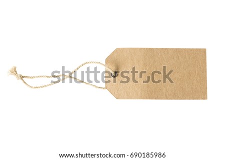 label (tag) isolated on white background.