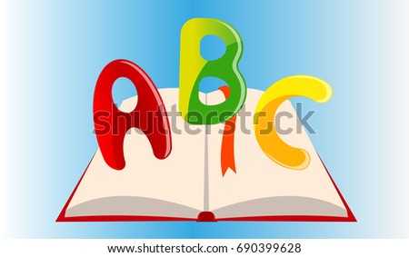 School theme with abc letters