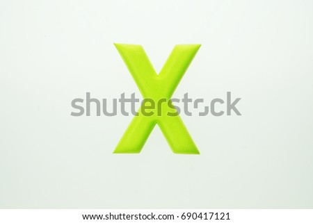 green letter X