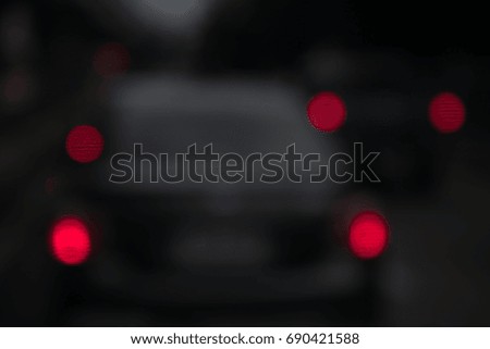 bokeh red ,bokeh car lights,car blurred.
