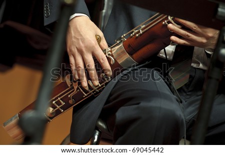 bassoonist on concert Royalty-Free Stock Photo #69045442