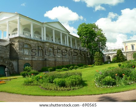 Garden in Katherin's palace, Tsarskoe selo, Russia