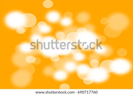 Blurred orange bogeh