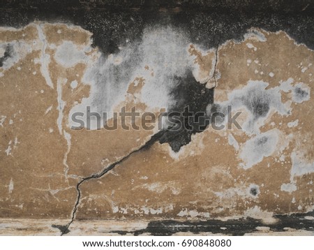 cracked retro wall texture and vintage grunge background