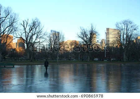 Boston Park in the Winter