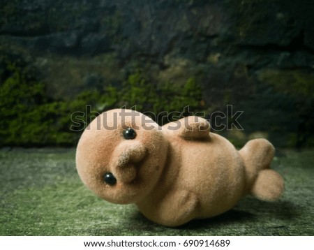 seal doll relax and smile