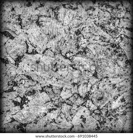 Gray Cork Tile Vignetted Grunge Texture