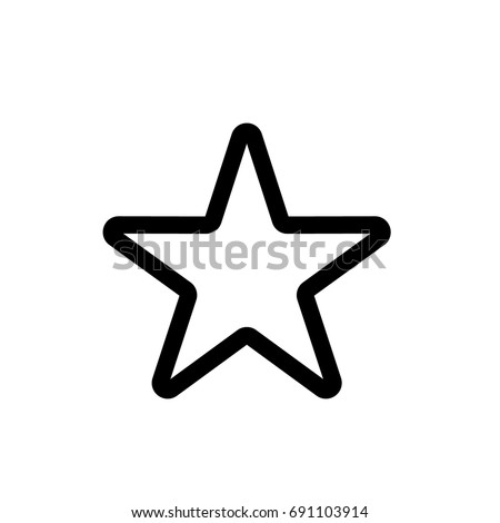 White star - Vector icon star Icon Vector / star icon / star- Vector icon.
