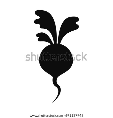 Beetroot Icon. Vector Illustration For Backgrounds, Logos, Stickers, Labels, Tags And Other Design.