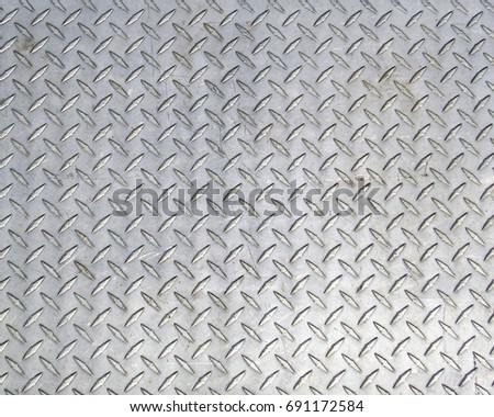 Diamond Plate Metal Royalty-Free Stock Photo #691172584