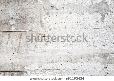 Blank white grunge cement wall texture background, banner, interior design background