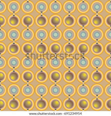 Seamless texture with colored circle pattern for background.