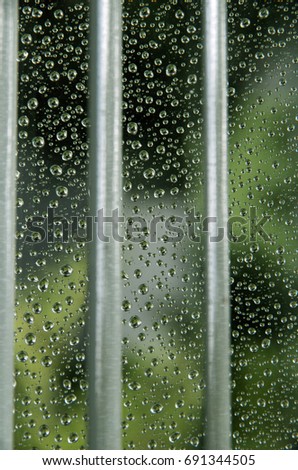 Rain drops on window glass,Background with rain drops on a glass window