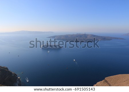 Seascape Santorini - cruise in front of Fira