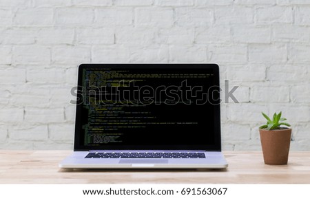 Developer Team Working Laptop Computer Mobile Application Softwareand Web Design Online Technology Content script to display