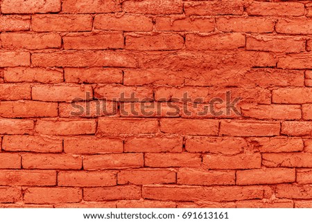 Red Brick soil wall Background.
