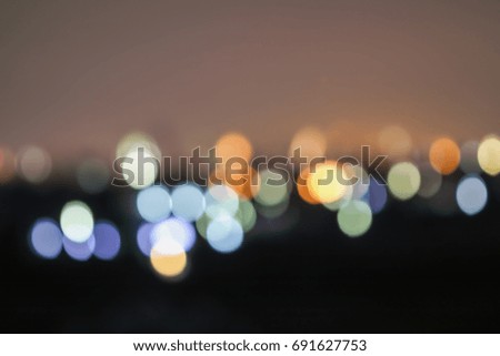Blur light color backgrounds of light night