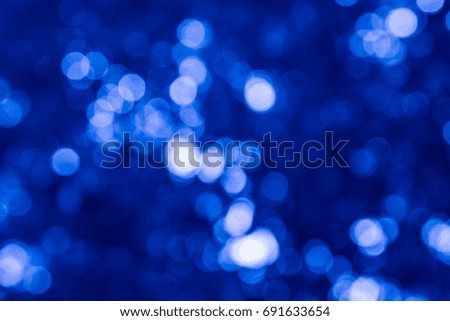 Natural blurred color blue and white background. Bokeh blue colorful..