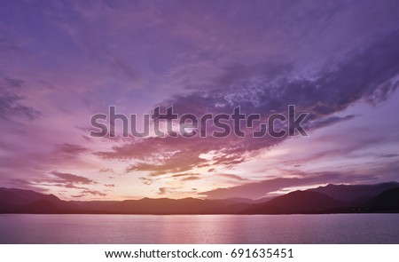 landscape twilight sky, beautiful sky background