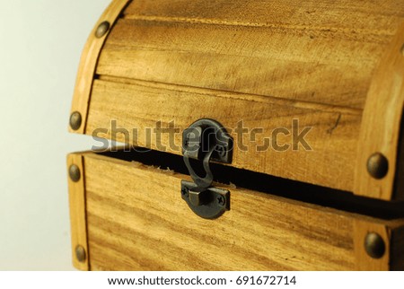 Old empty treasure chest