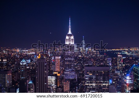 Night view of new york