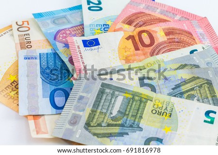 Money Euro Bank Notes Euro Bills European Currency 