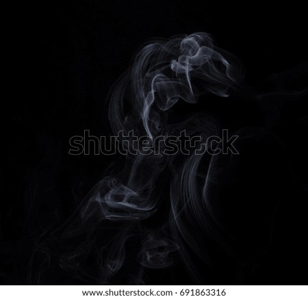 Natural smoke pattern shot of smoke background